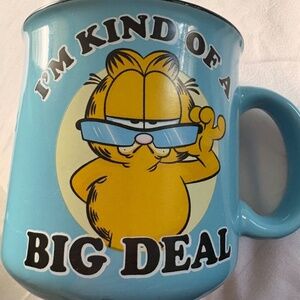 Silver Buffalo Garfield "I'm Kind of a Big Deal" Blue Ceramic 20 oz Coffee Mug